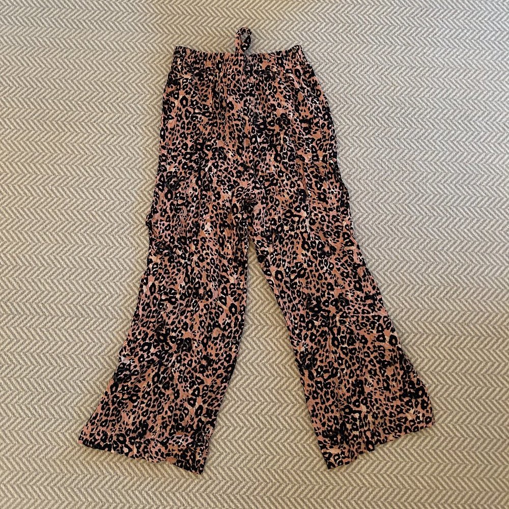 Aritzia Cheetah Print Elastic Band Pants, Size M